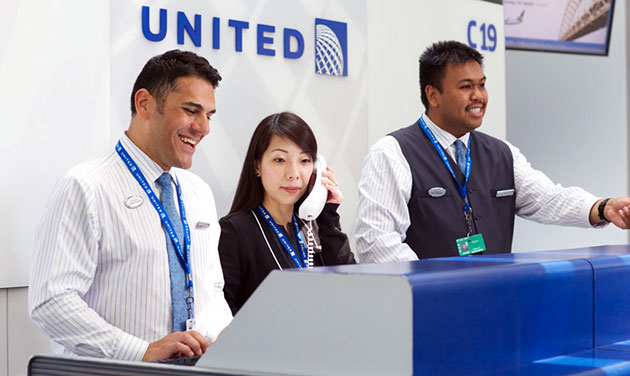 employee travel united airlines